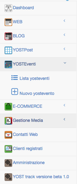 gestione eventi