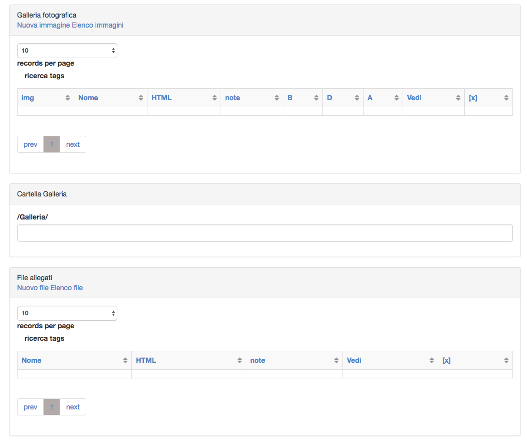 realizzare una nuova pagina con yost.technology